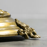 Marble and brass coffee table France 1940