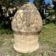 Ancient terracotta pottery jar from the 19th century