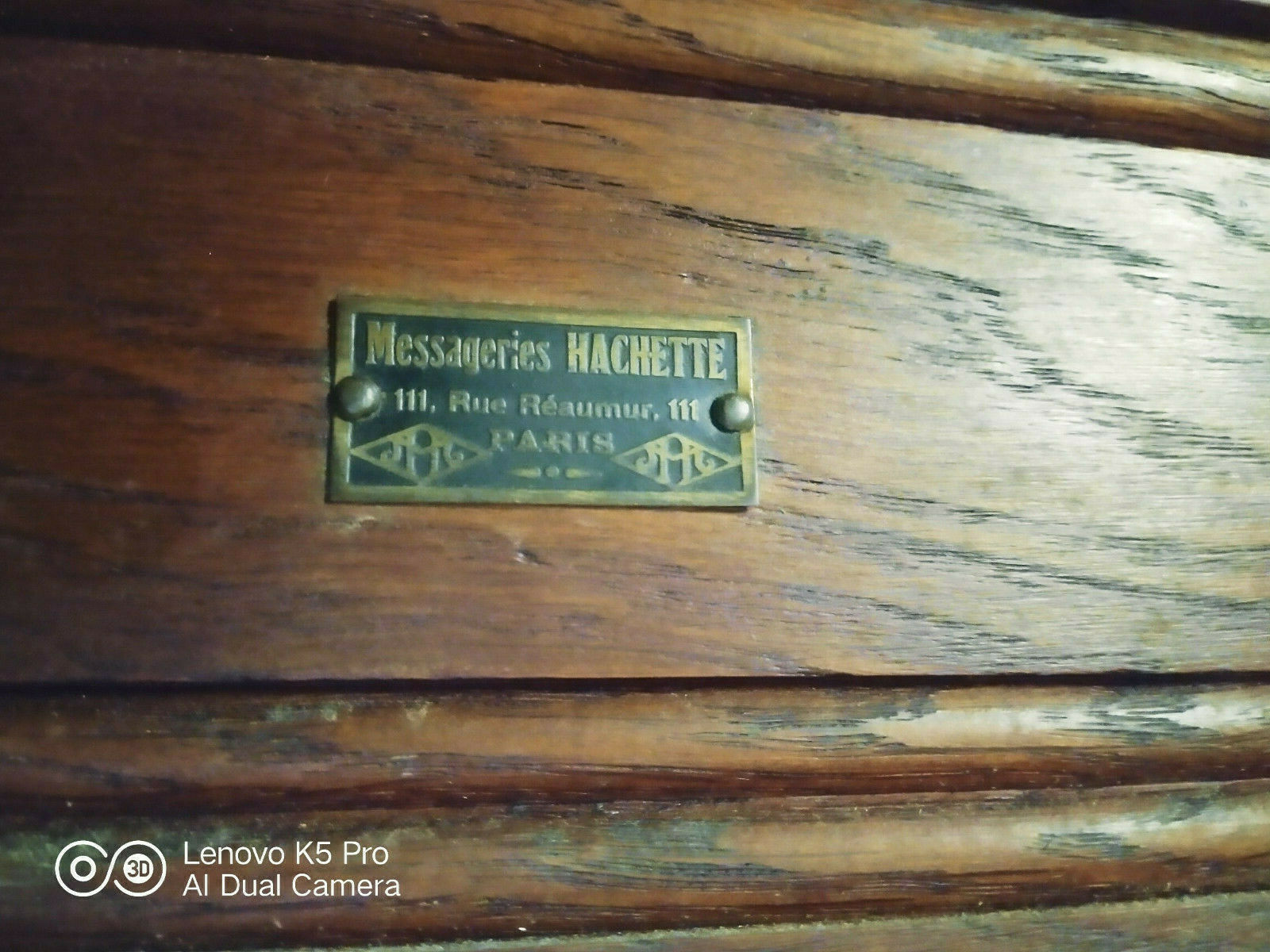 Pair of vintage school desks Hachette Messengers