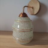 Clichy Art Deco glass wall lamp