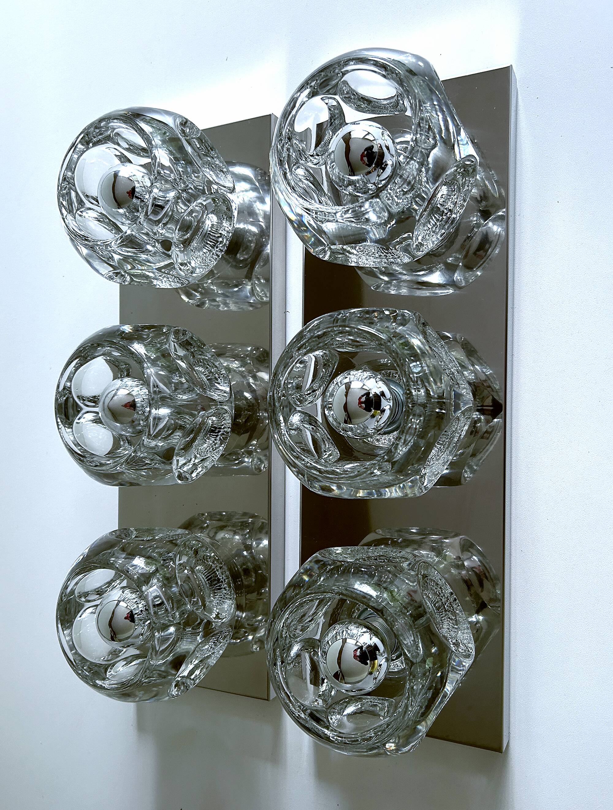 Pair of XXL Vintage Space Age Wall Lights