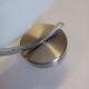 Applique murale vintage - Chrome et opaline - 1970