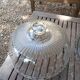 Glass dish and bell