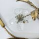 Mid-century design banci style wall lamp sconce crystal flower bouquet