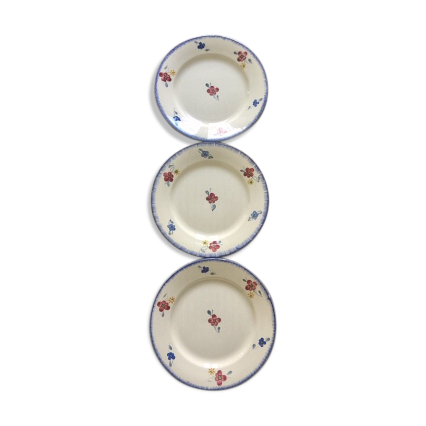 3 plates Mary Lou Digoin Sarreguemines