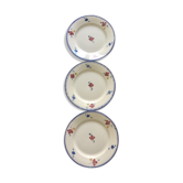 3 plates Mary Lou Digoin Sarreguemines