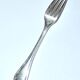 Christofle, series of 6 silver metal table forks - vintage pompadour model 20.5cm
