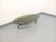Vintage oval coffee table in smoked glass and chrome metal from the 1970s.
