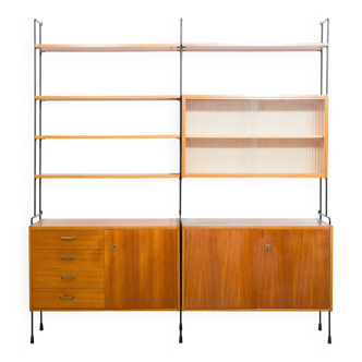 Mid-century teak shelf, designed by Hilker for Omnia, Germany, 1960s
