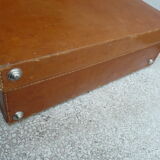 Vintage leather suitcase