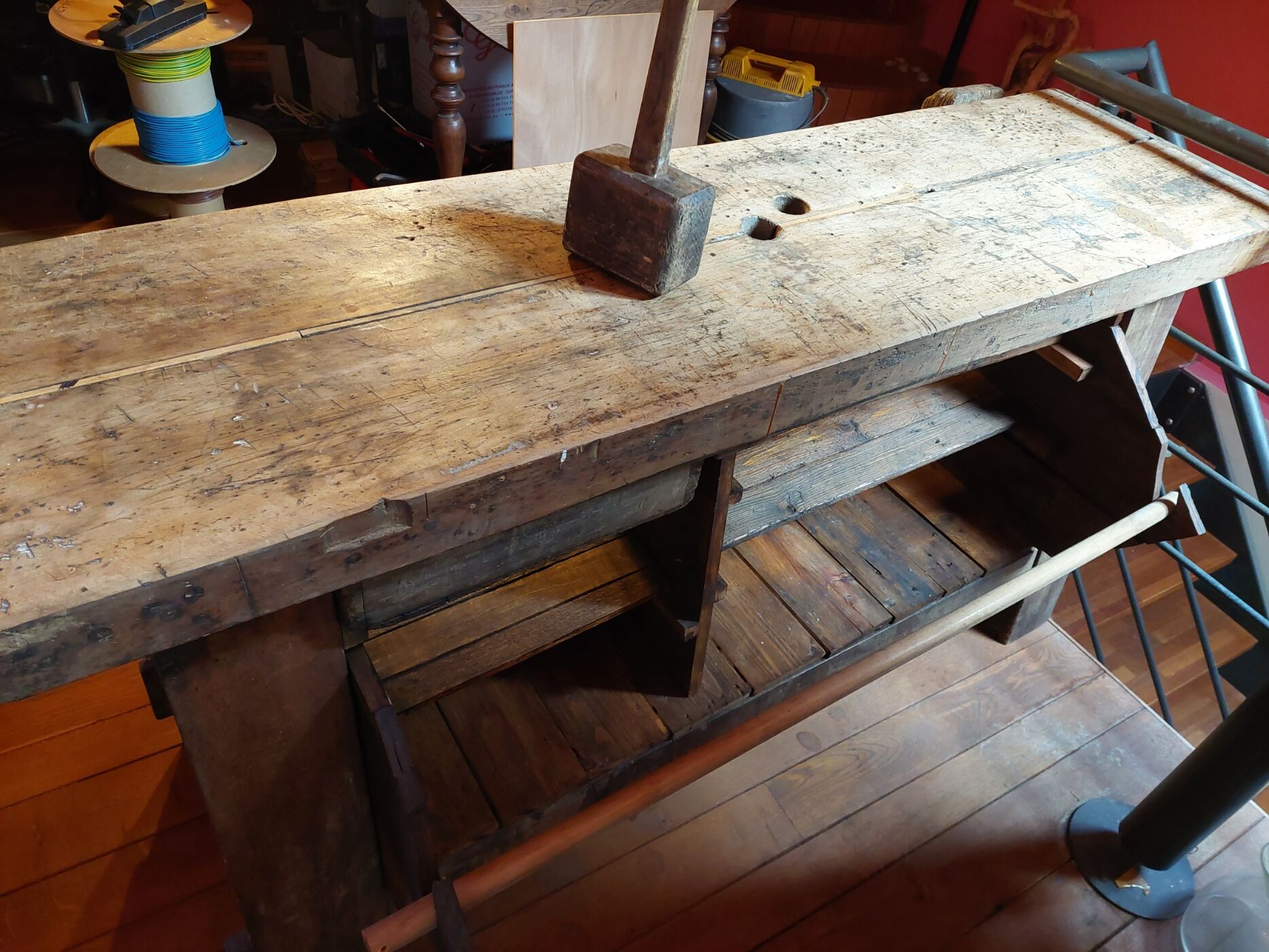 former carpenter's workbench