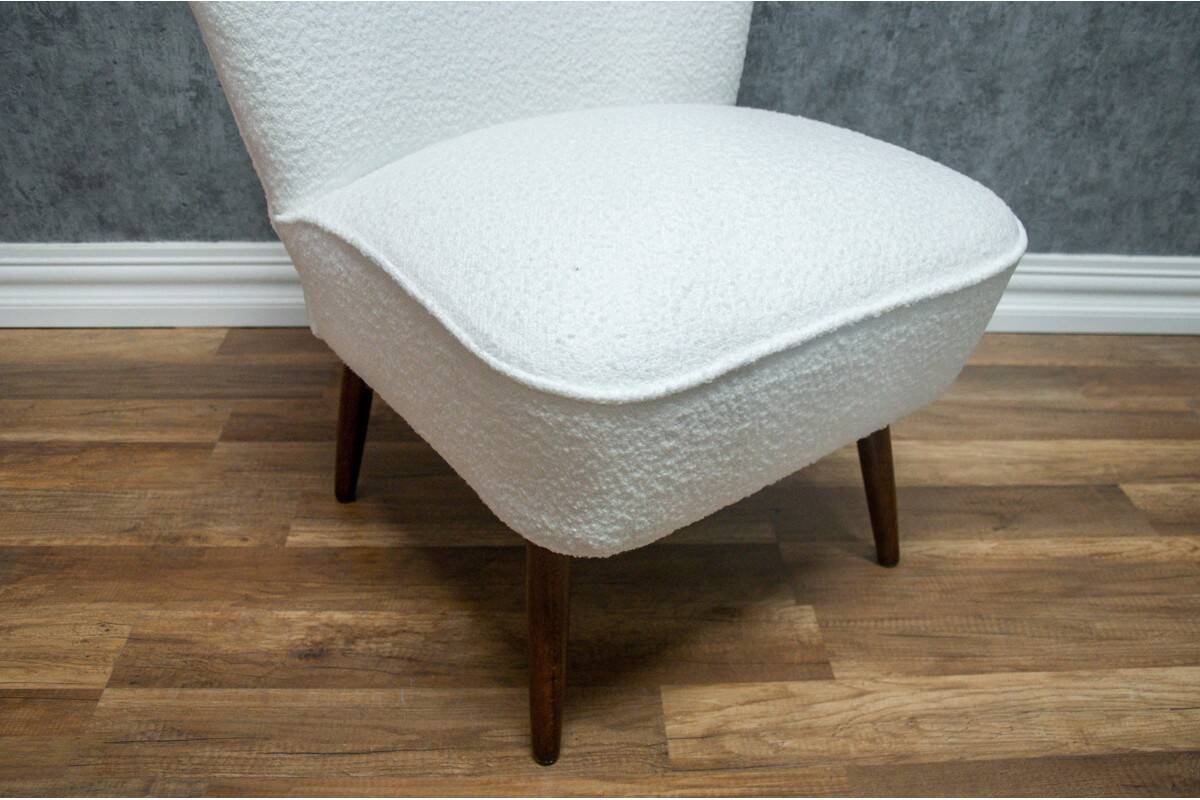 Bouclé cocktail chair, 1950s