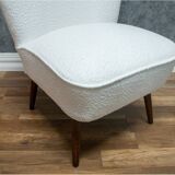 Bouclé cocktail chair, 1950s