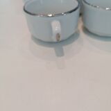 Set of six apilco coffee cups with saucers