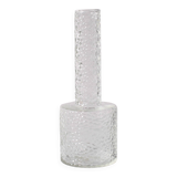 Small Vintage Clear Glass Vase / Single Flower Stylish Vase / Sweden / 2000