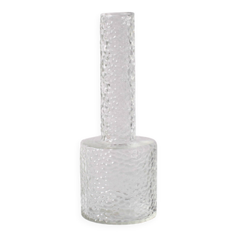 Small Vintage Clear Glass Vase / Single Flower Stylish Vase / Sweden / 2000