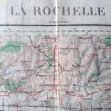 La Rochelle. Old map by the army geographic service 1941