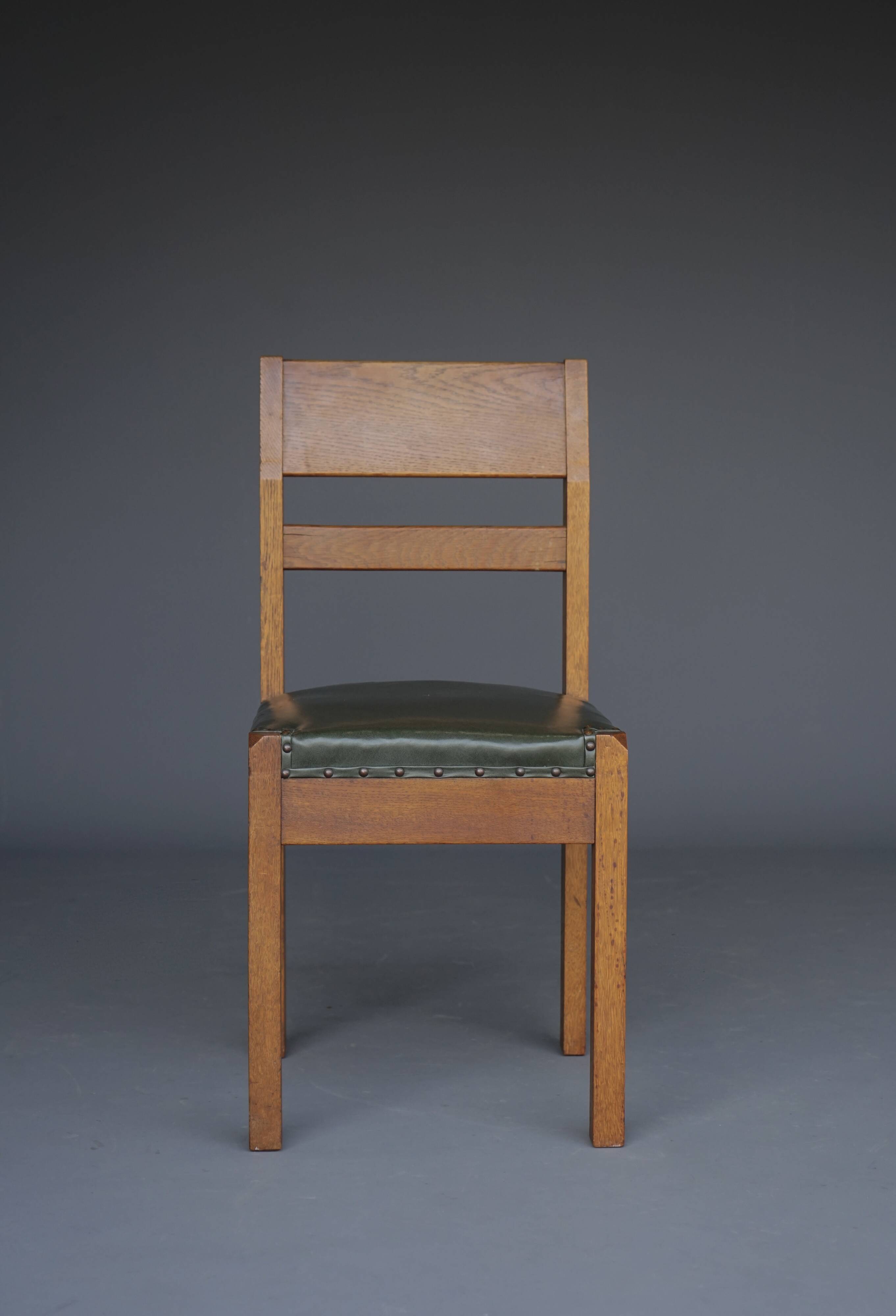 A rare and important side chair by Dutch architect Piet Klaarhamer, 1917