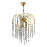 Vintage Italian waterfall chandelier with tassels