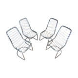 Suite of 4 chairs by Gastone Rinaldi 1970