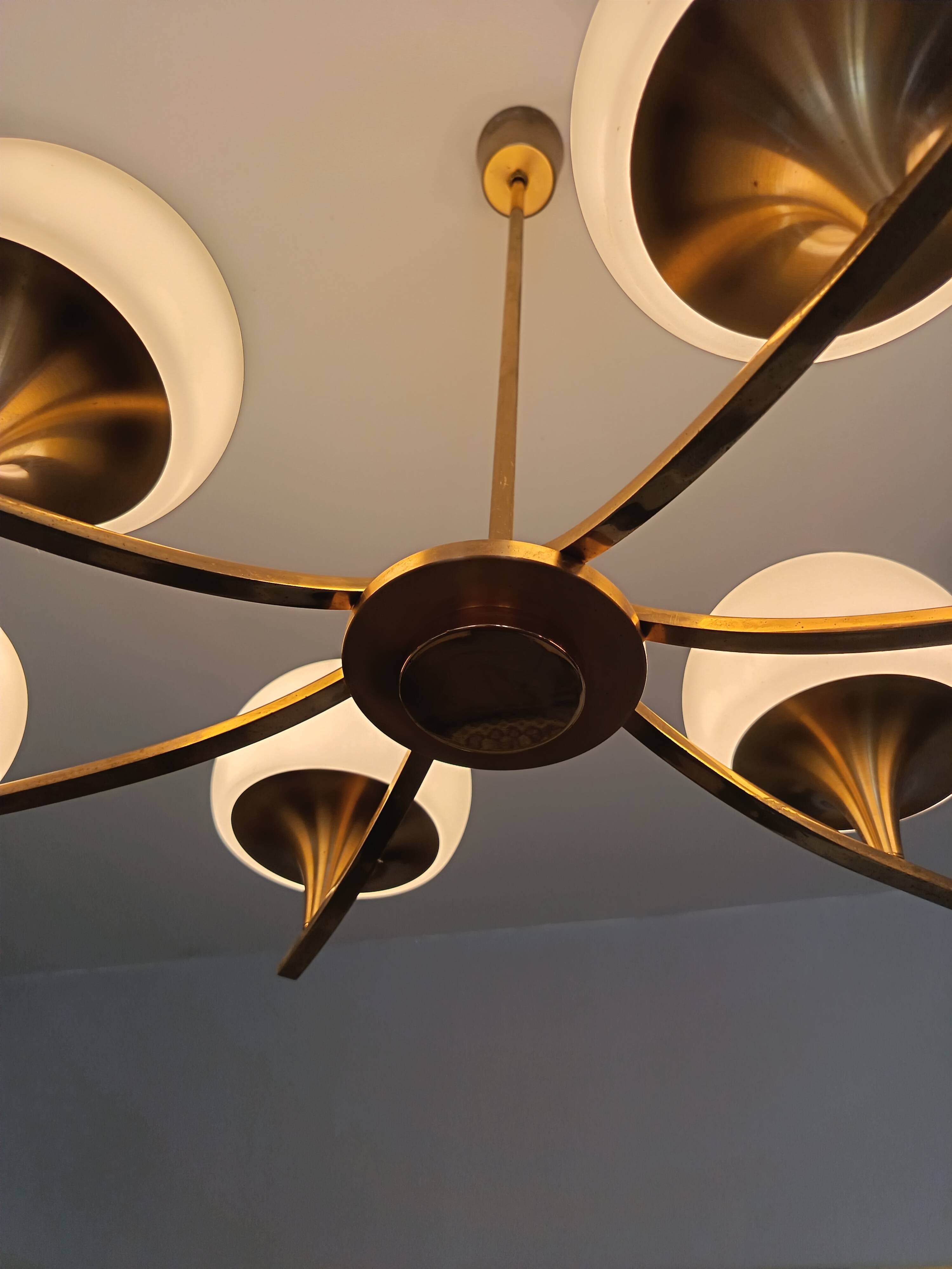 Chandelier par Gaetano Sciolari des années 1970