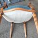 Pair of armchairs old medallion style louis xvi
