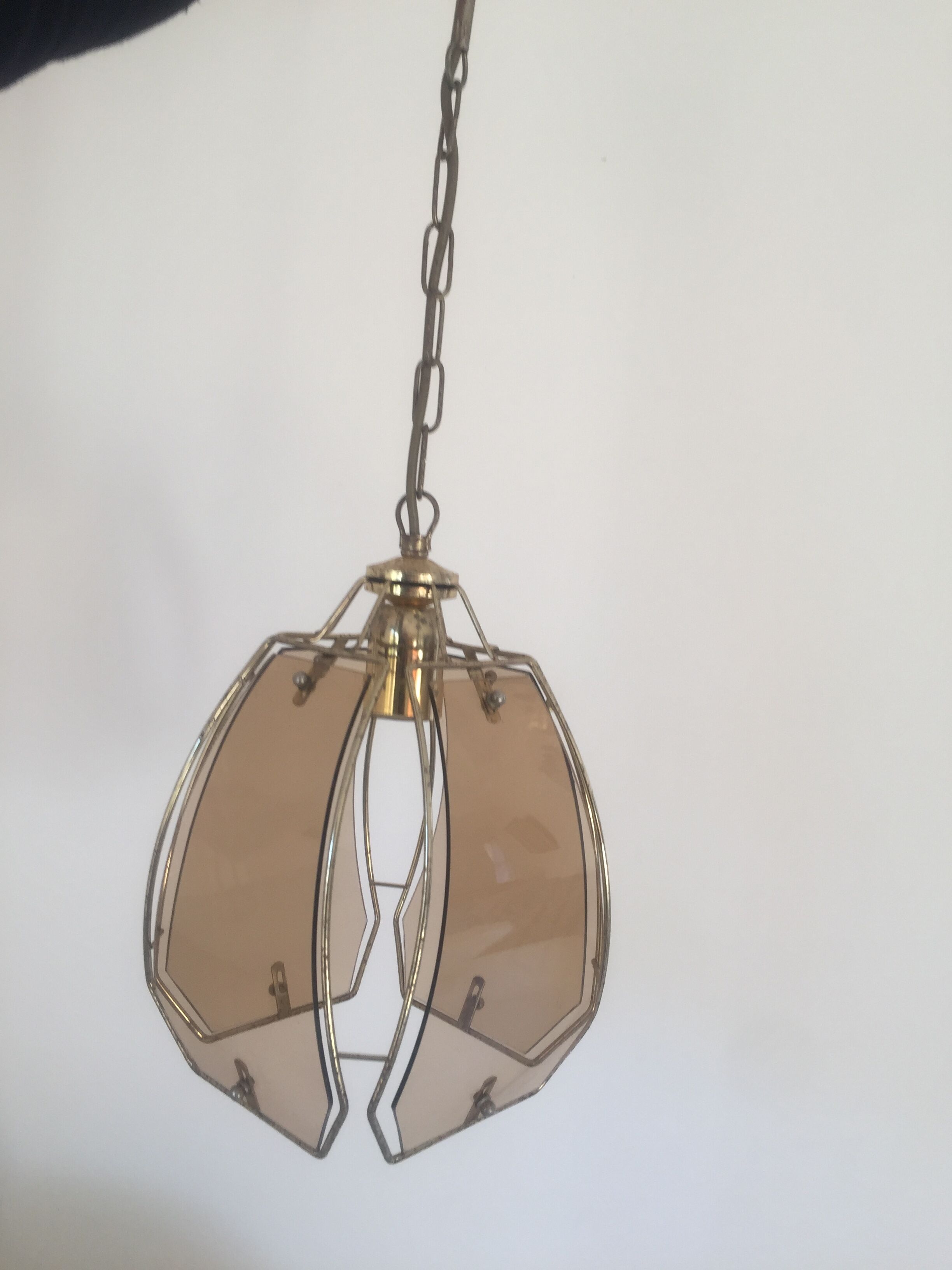 Vintage glass chandelier