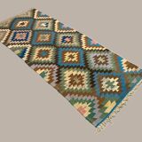 Vintage Turkish Kilim 252x106 cm