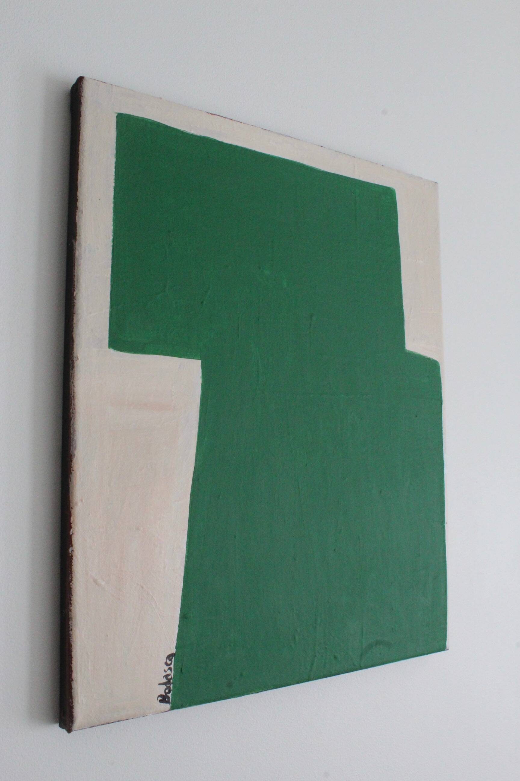 Contemporary art on canvas "verdant stillness" by Bodasca