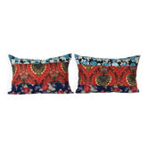 Set of 2 vintage Turkish cushion covers 38x56 cm
