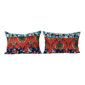 Set of 2 vintage Turkish cushion covers 38x56 cm