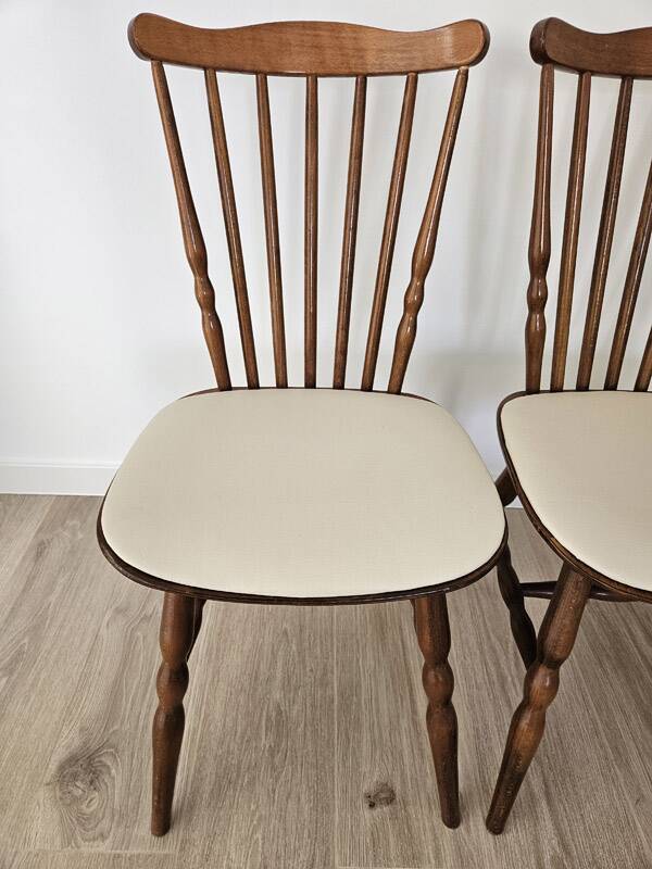 Lot de 5 chaises estampillées Baumann modèle Boston - années 70.