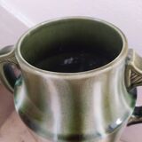 Large enameled ceramic vase 1940 Vierzon ceramic