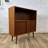 Buffet, bibliothèque scandinave en teck, années 60
