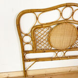 Vintage rattan headboard