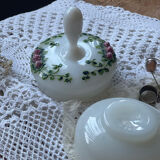 Poudrier en verre opaline Pierre Scheinder