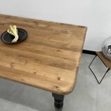 Farm table desk turned legs