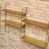 String  etagere  métal  1960  faux bois