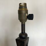 Beaten iron lamp 1970 brutalist