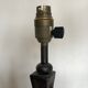 Beaten iron lamp 1970 brutalist