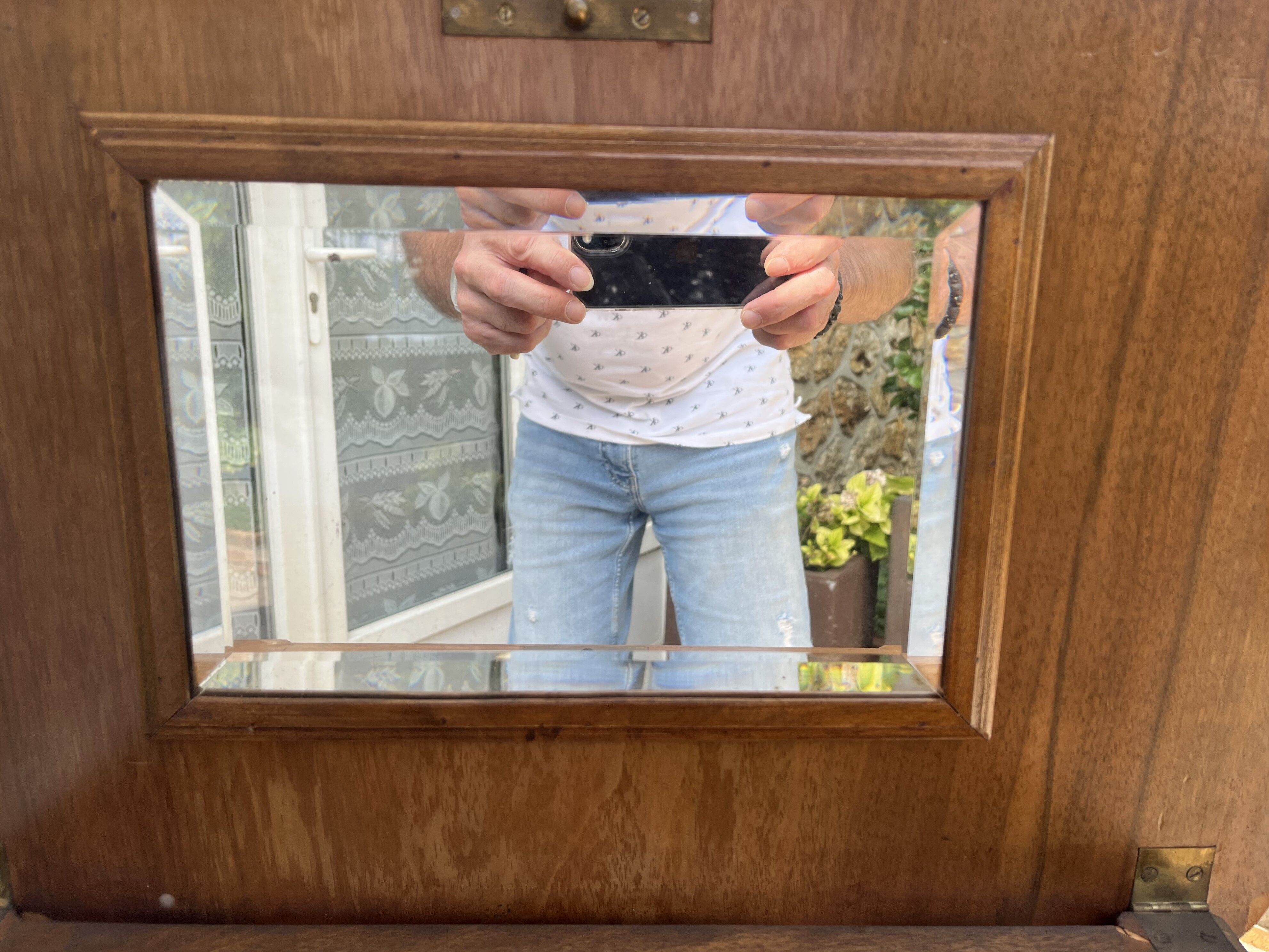 Old wooden seamstress