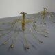 Large Italian brass chandelier, 1960s