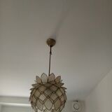 Suspension fleur en nacre
