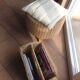 Wicker magazine holder / vintage 60s-70s