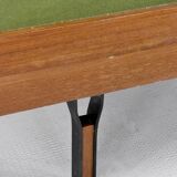 Armoire italienne vintage en teck et velours, années 1960