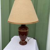 Vintage brown and gold table lamp