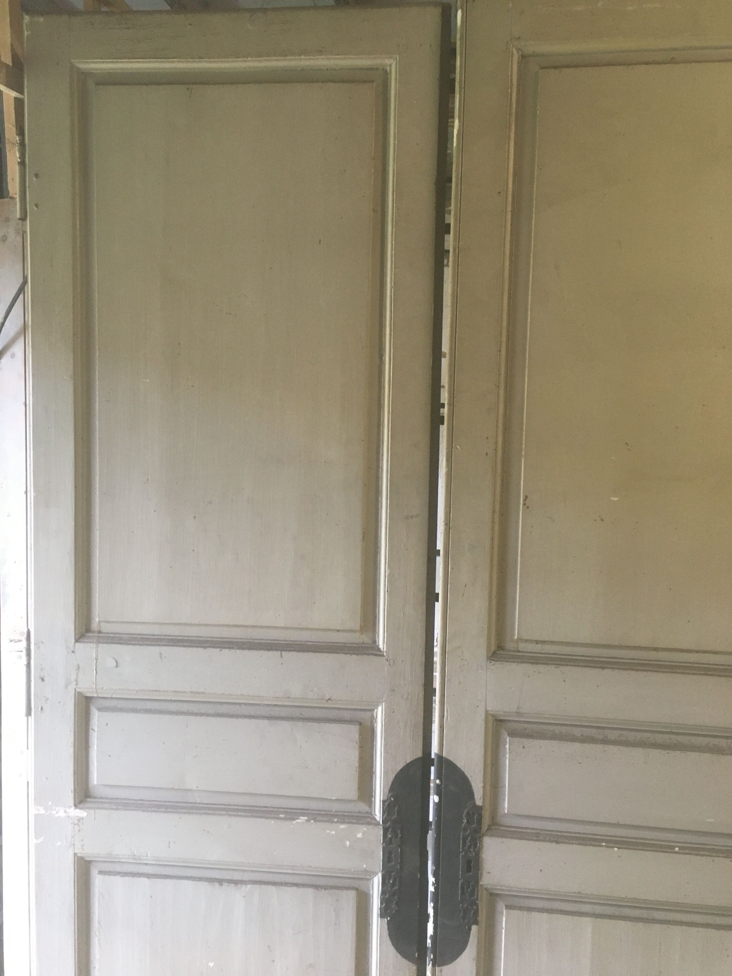 Double pine closet doors