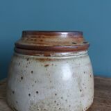 Water butter dish in Puisaye stoneware, Jean-Pierre Prud'homme