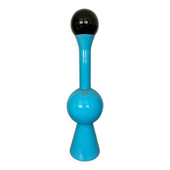 Italian blue opaline design vase