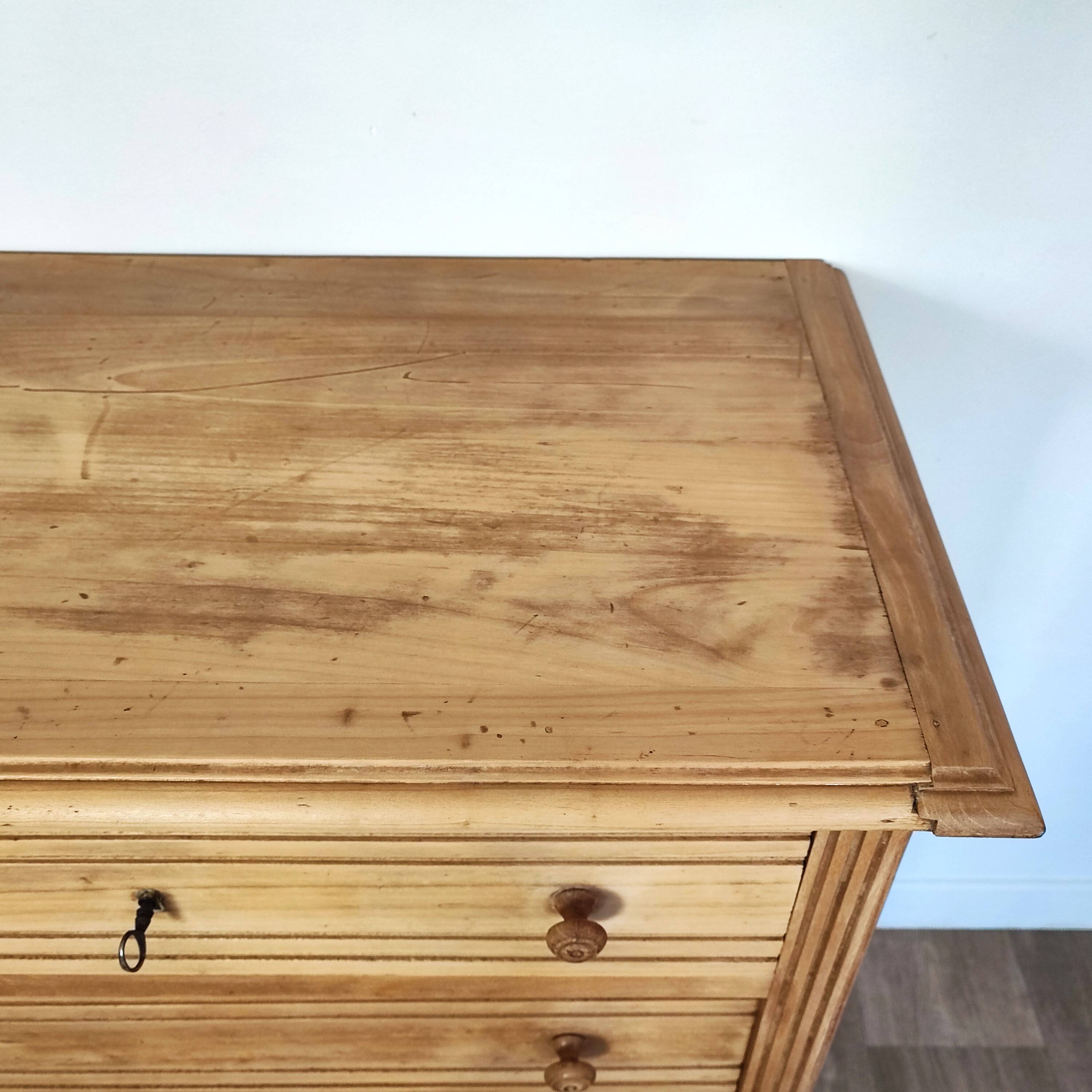 Commode Art Déco bois brut
